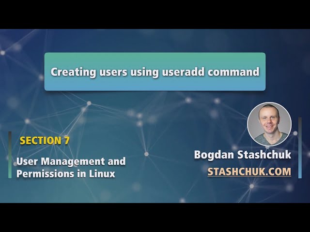 Linux Tutorial: 45 Creating users using useradd command