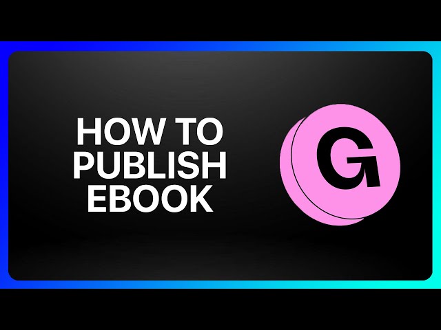 How To Publish eBook On Gumroad Tutorial