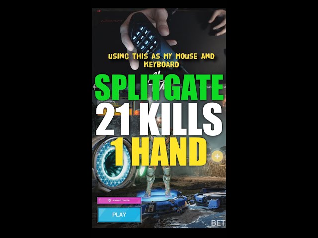 21 kills w/ 1 HAND! (Splitgate) - HDee #short #splitgate #logitech
