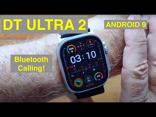 DTNo.1 DT ULTRA 2 Android 9.1 2.06” AMOLED  Bluetooth Calling Capable Smartwatch: Unboxing &1st Look