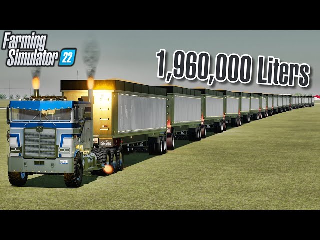 How Many Trailers Can You Pull? (& other bad ideas) | Farming Simulator 22