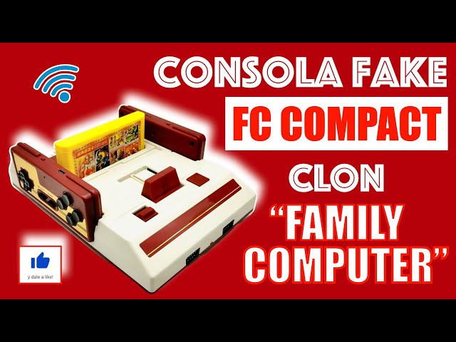 CONSOLA FAKE FC COMPACT CLON DE LA "FAMILY COMPUTER", Unboxing y Review