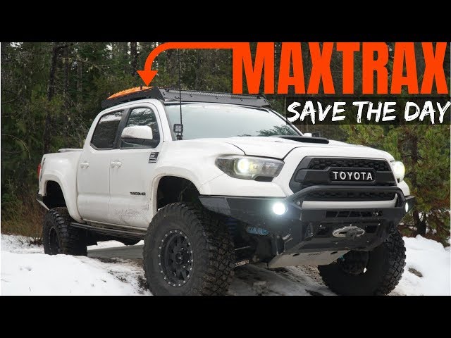 MaxTrax Traction Boards Save the Snow Run! | Never Get Stuck!