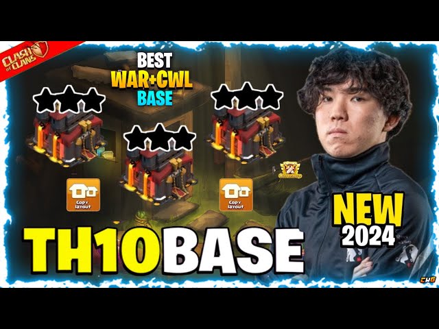TOP 5 NEW BEST TH10 WAR BASE LINK 2024, TH10 ANTI 2 STAR BASE 2024, TH10 LAYOUT CLASH OF CLANS