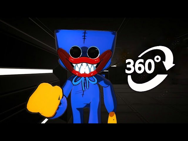 VR 360 Hidden camera RECORDED Huggy Wuggy ESCAPE! (Poppy Playtime) | Nuts 360