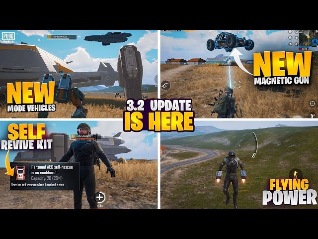PUBGMOBILE UPDATE 3.2 FEATURE AND TIPS, TRICK ALL INFORMATION GAMEPLAY...