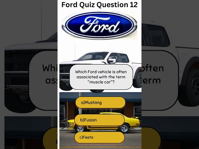 Test Your Ford Knowledge: An Automotive Quiz #carquiz #carquizchallenge #ford