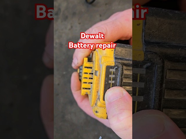 Quick fix for Dewalt battery not charging! #batteryrepair #shorts