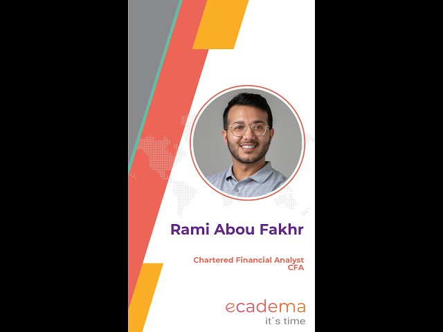 Meet our Chartered Financial Analyst – CFA Trainer / Rami Abou Fakhr