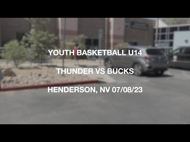 Dradon's Game 2 Thunder vs Bucks U14 Henderson NV Youth Basketball Summer 2023 4K