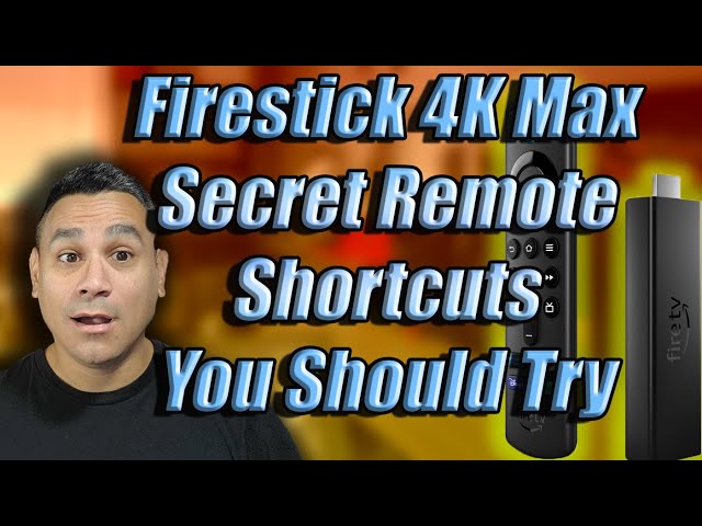 All New UHD Firetv 4K Max SECRET Remote Shortcuts YOU DIDNT KNOW