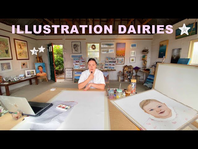 what is takes to chase your DREAMS ❀ art vlog, biggest commission, illustrations & fairy mail