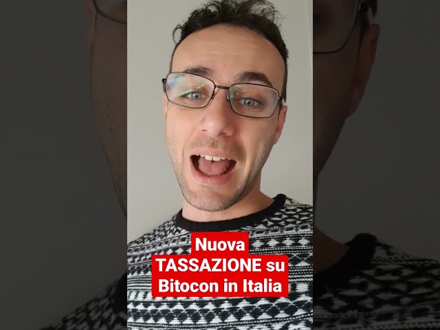 NUOVA Tassazione su Bitcoin in Italia #shorts
