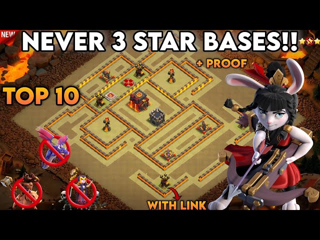 NEW NEVER 3 STAR BASES!! WITH LINK + PROOF!! TH10 NEW BASES DESIGN WAR|CWL|PUSH {CLASH OF CLANS}