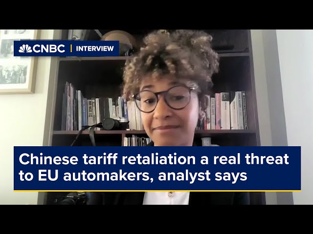 Chinese tariff retaliation a real threat to EU automakers, analyst says