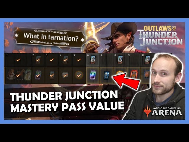 Full BREAKDOWN of the New Thunder Junction Mastery Pass! | MTG Arena Value Economy Guide