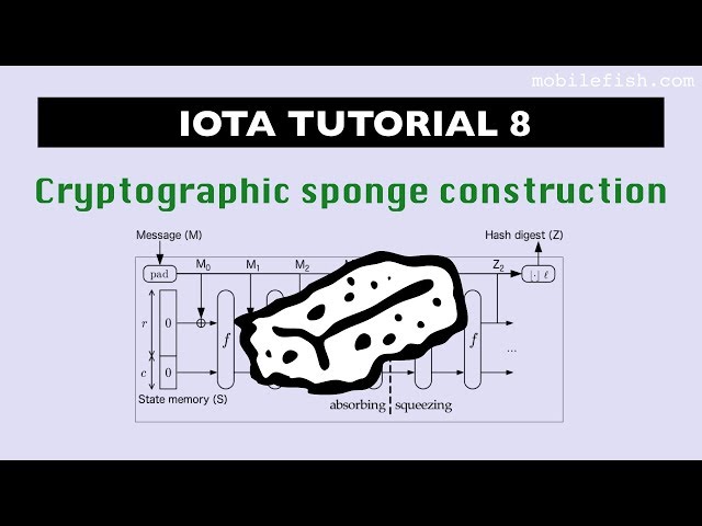 IOTA tutorial 8: Cryptographic sponge construction