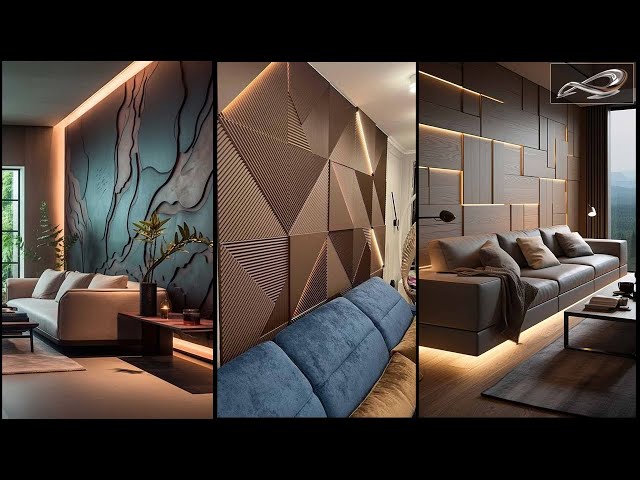 Modern Living Room Wall Decoration Ideas | Interior Design | Luxury Wooden Wall Decoration | I.A.S.