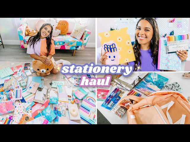 ✨ aesthetic back to school supplies haul 📓🌈 stationery essentials🖋
