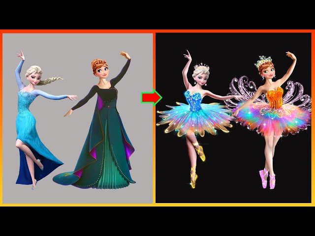 Frozen Elsa Anna Disney princess make up art| Creative Ideas Art Cartoon Tiktok