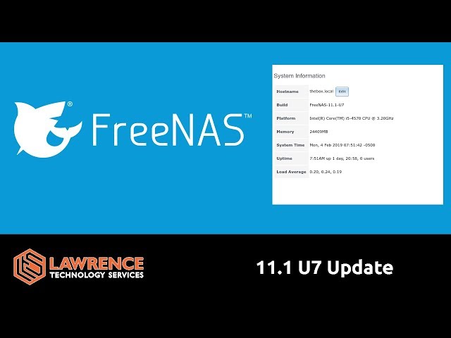FreeNAS 11.1 U7 Update: SAMBA Security Fixes