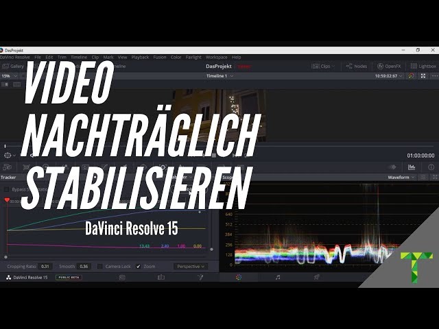 Videos nachträglich KOSTENLOS stabilisieren!!! | DaVinci Resolve 15 | Tropica-Pictures (German)