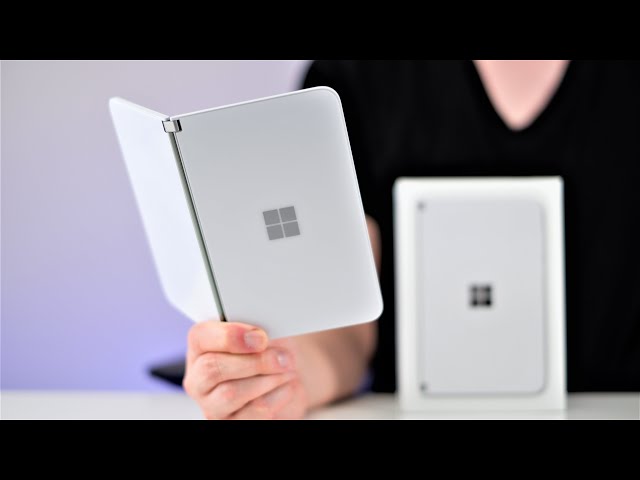 Microsoft Surface Duo 256GB Glacier Unboxing [4k60p] [HDR]