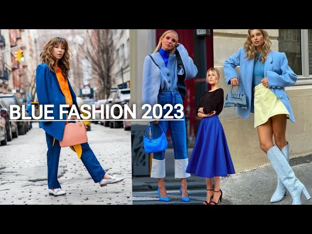 Hollywood 2023 Blue Fashion Trends|color trends for 2023|Blue Dress for women!..