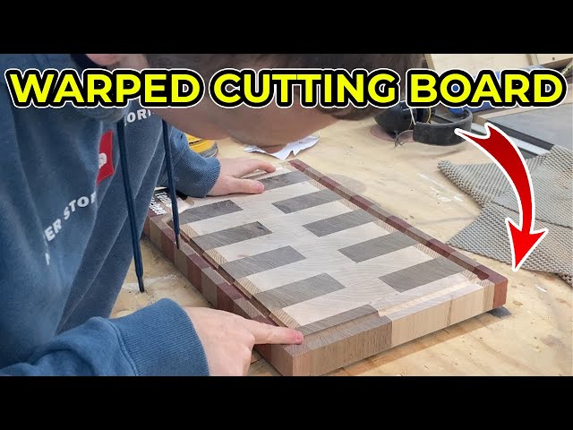How To Fix A Warped Cutting Board Using An Iron!
