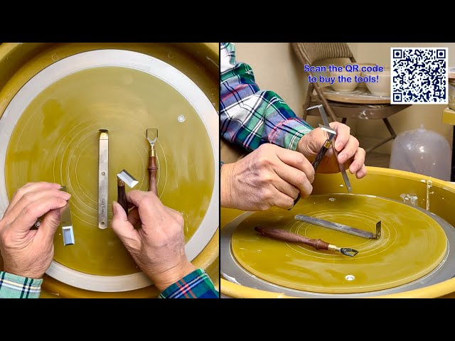 699. Using Hsin #2 and Square-Shaped Tools to Trim Several Altered Rim Bowls with Hsin-Chen Lin 林新春