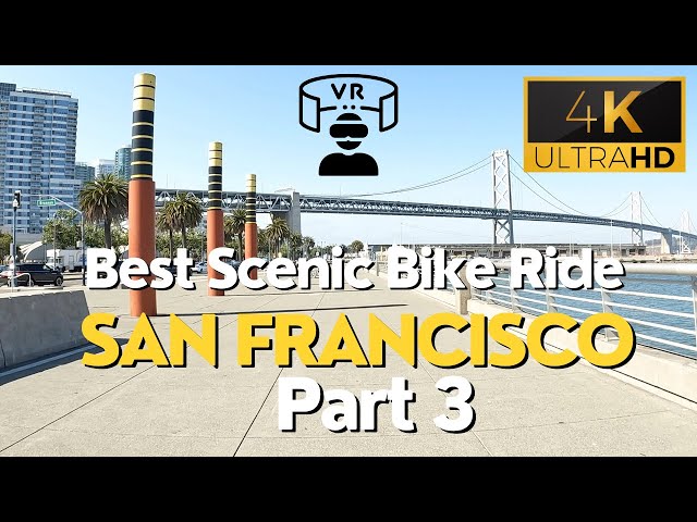 3D 360 VR Most Scenic SF Bike Ride Part 3 - Look Around with a VR Headset
