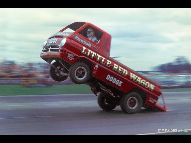 Drag Racing History: First Wheelstander in 1964 (Little Red Wagon)
