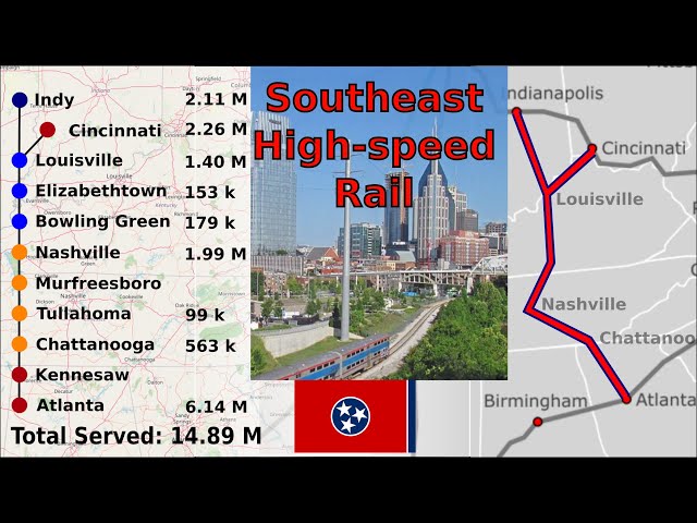 Southeast high speed rail? Atlanta to Nashville and beyond!