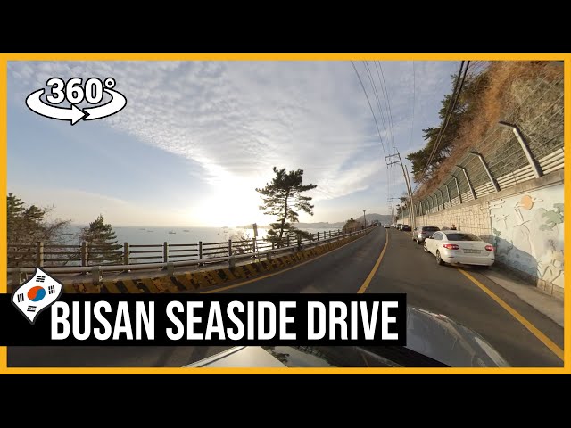 Busan Seaside Drive in 360° | 부산 영도 해변로 | 釜山影島ビーチで | Insta360 One X