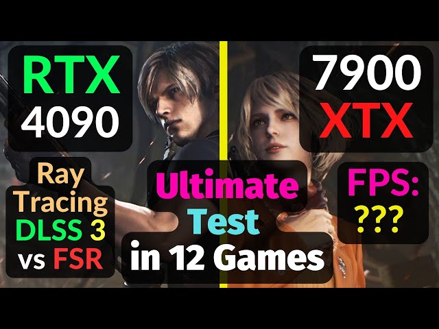 RX 7900 XTX vs RTX 4090 TEST in 12 GAMES / DLSS 3 vs FSR / 1080p 1440p 4K / Ray Tracing