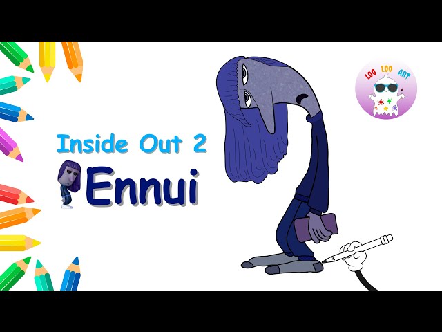 How to Draw Ennui Easy | Inside Out 2