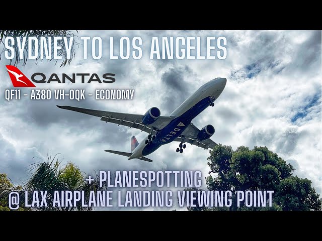 Sydney Trains Vlog 2089: Sydney to Los Angeles - Qantas A380 VH-OQK - Flight QF11