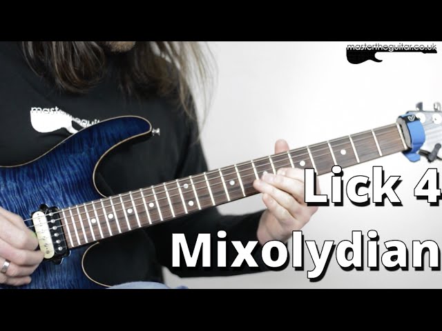 Guitar Lick 4 - Mixolydian - 12 Licks of Christmas 2014: Playing over a Dominant chord