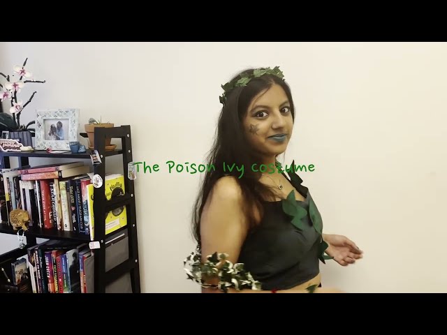 making a poison ivy halloween costume | easy diy sewing vlog