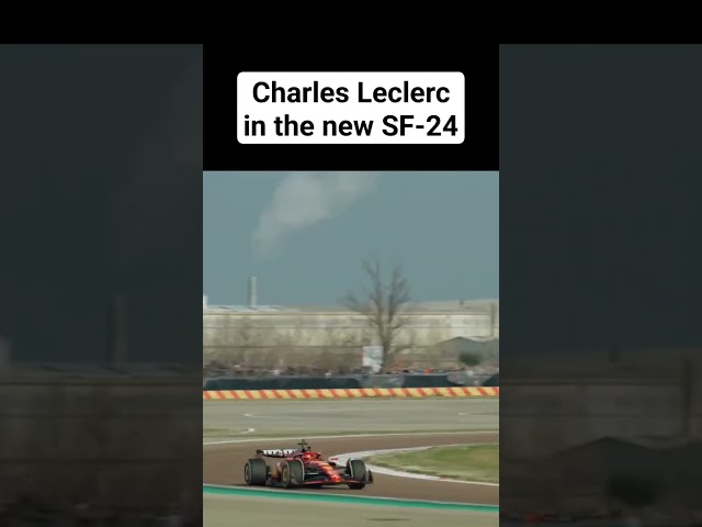 Charles Leclerc spotted testing the new SF-24 #ferrari #f1