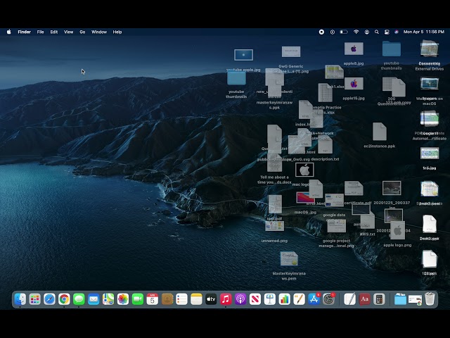 macOS - Rearranging Desktop Icons