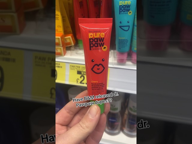 Have b&m released dr Pawpaw dupes?🐾 #drpawpaw #dupes #dupe #beauty #skincare #shorts #youtubeshorts