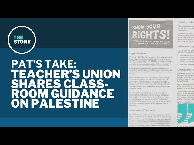The Portland teachers union's foray into Israel-Palestine conflict | Pat's Take