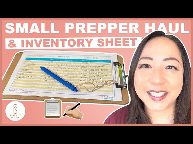 What’s in My 2 Week Small Prepper Pantry (& Simple Inventory Sheet)