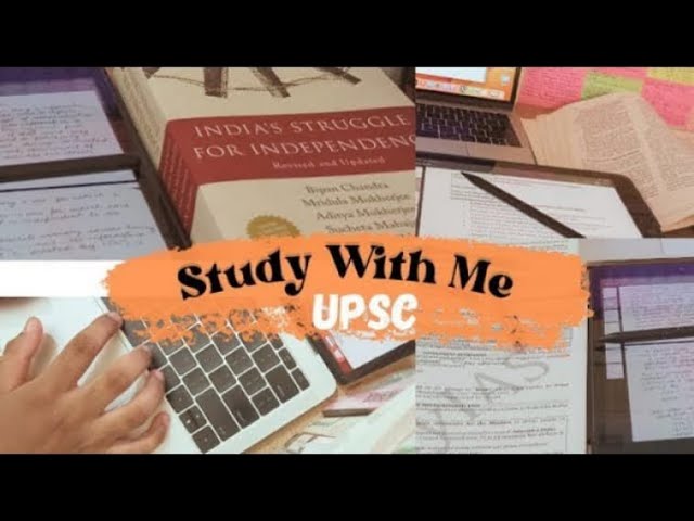 🔴Live I 4- Hours study 📚 with me pomodoro timer 50/10 II Calming rain🌧️🌧️ Sound II UPSC ASPIRANT