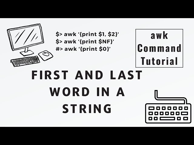 Find the first and last word in a string with the awk command and combine with rev