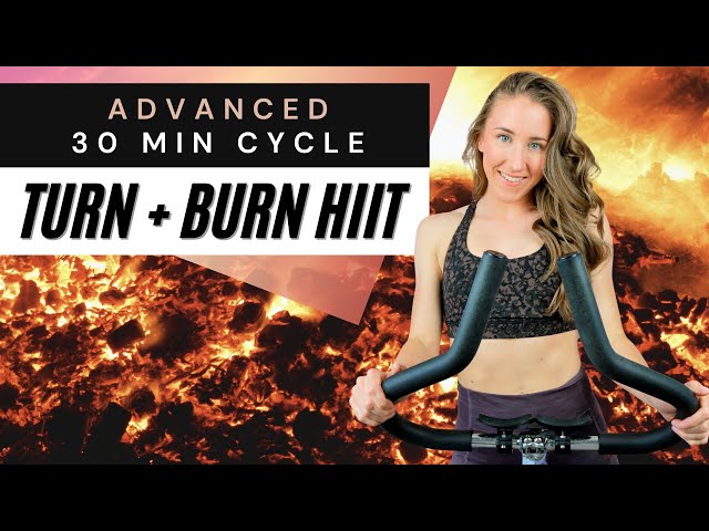 30 MINUTE CYCLING WORKOUT: TURN + BURN HIIT RIDE (ADVANCED SPIN CLASS)
