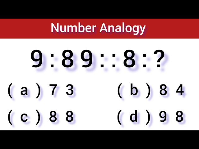 Analogy | Number Analogy | Reasoning Classes for SSC CGL GD Exam| Missing Number |