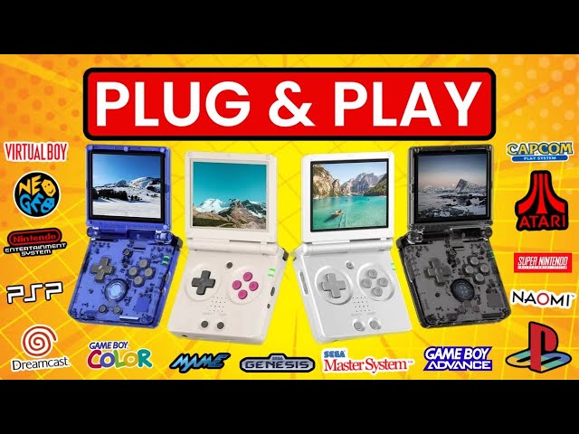 Anbernic Plug & Play Game Boy Advance SP Plays Dreamcast N64 Nintendo & So Much More!