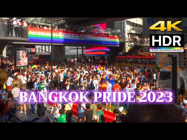 [ 4K HDR 🇹🇭 ] Bangkok Pride Parade 2023 /  Pride Month LGBTQ Pride Parades / Miss Grand Thailand